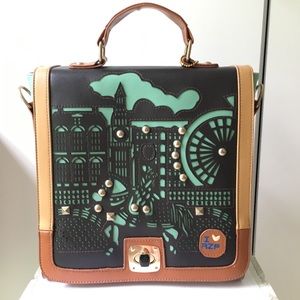 AZA London leather backpack